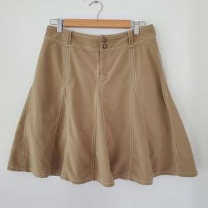 Athleta Women Sz 6 Whatever Everyday Tan Skort Skirt Attached Shorts Sporty Golf